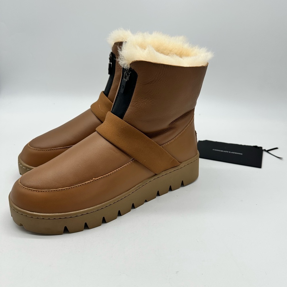 Australia Luxe Collective Men's Luxe Leather Boots Shearling size 11 NWT Tan